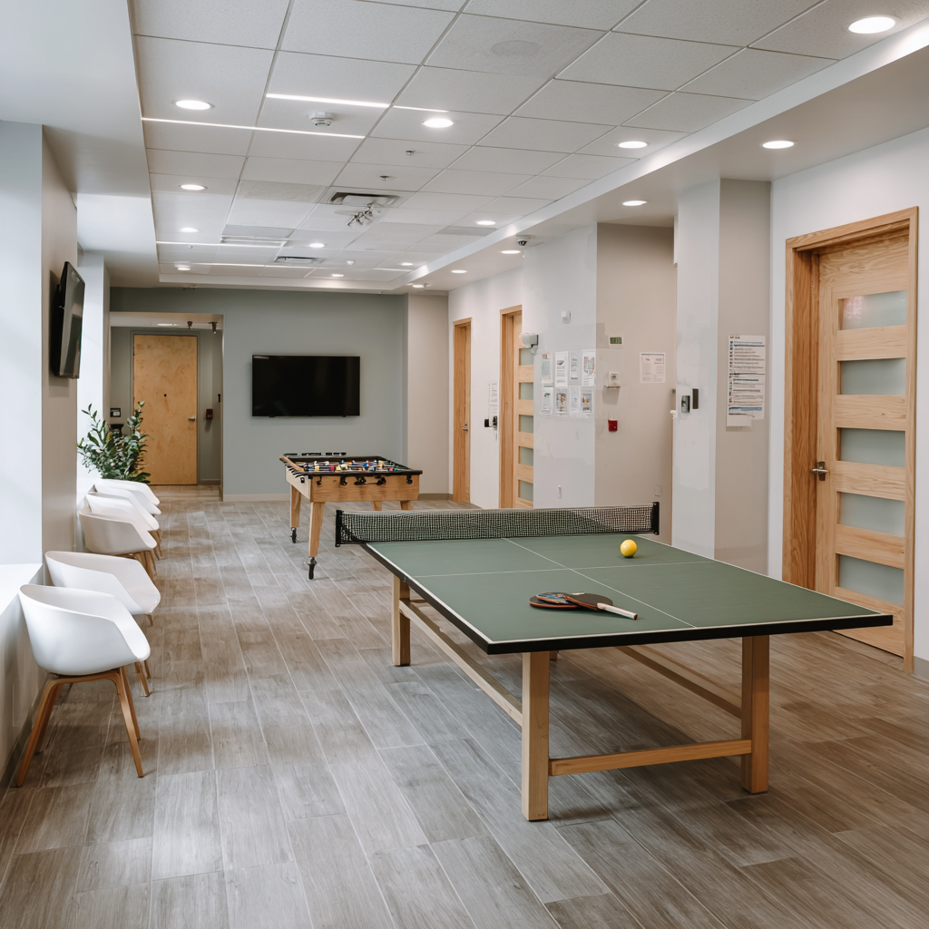 Fitness center and exercise equipment on campus